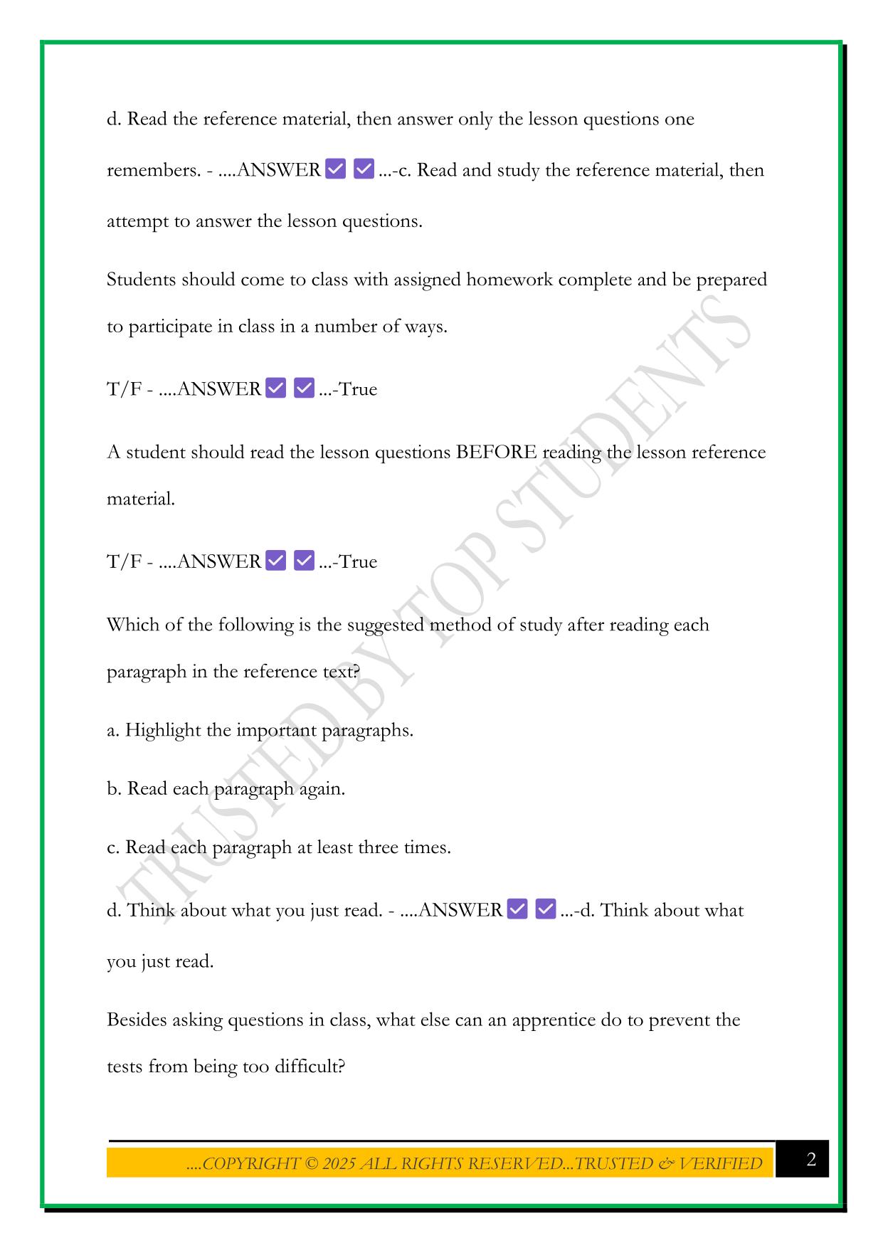 MO-VALLEY TEST 1-1 2025 QUESTIONS AND ANSWERS
