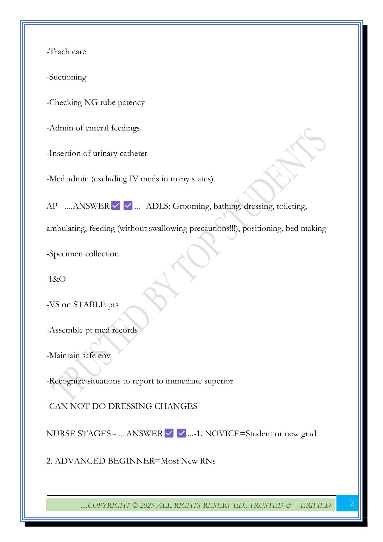 LEADERSHIP ATI: MUST KNOWS EXAM 2025 QUESTIONS AND ANSWERS