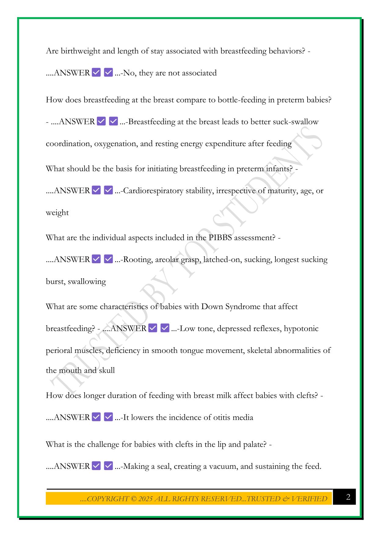 CLC EXAM 4B 2025 QUESTIONS AND ANSWERS