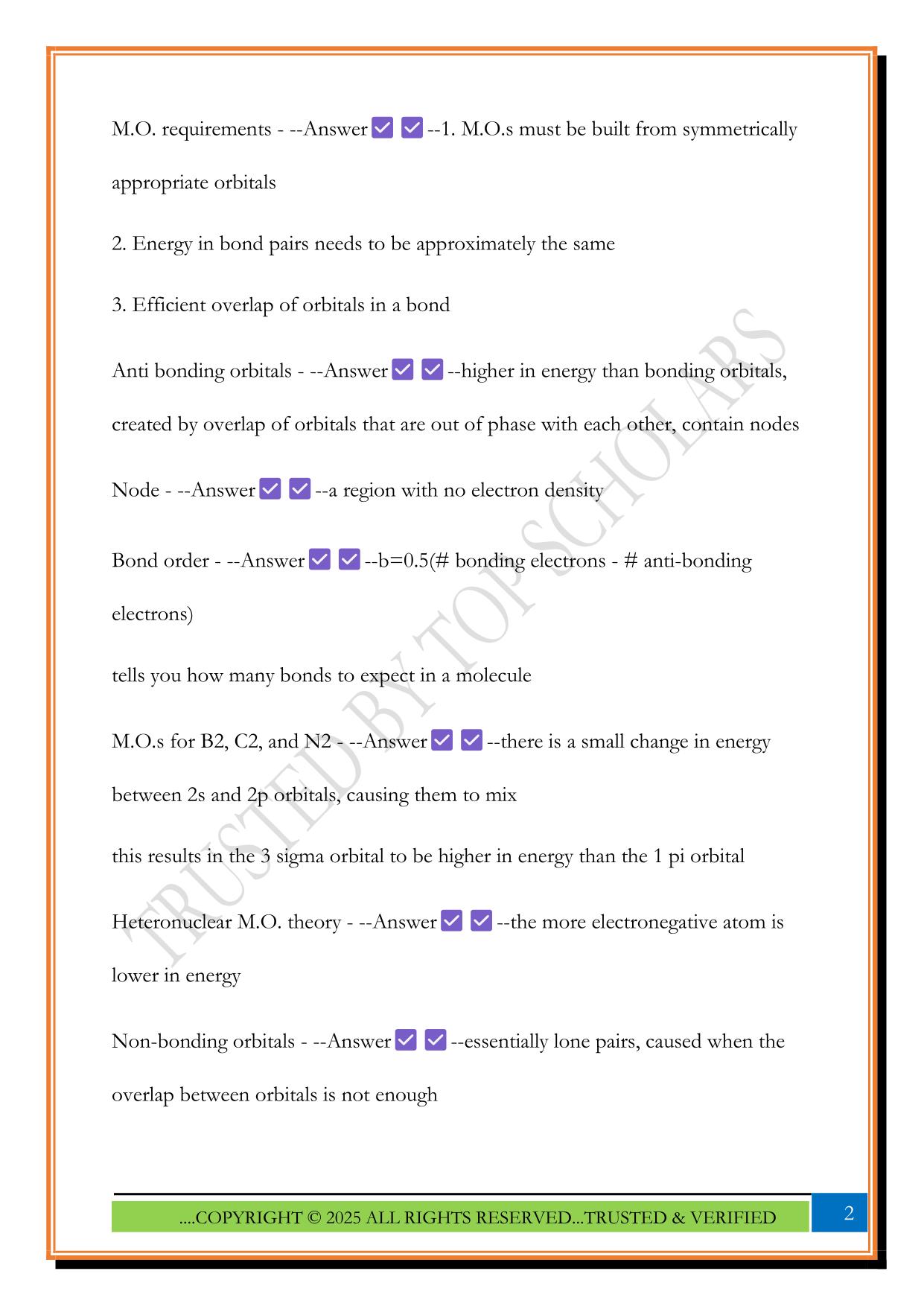 Inorganic Chemistry ACS Study Guide 2025 Questions and Answers