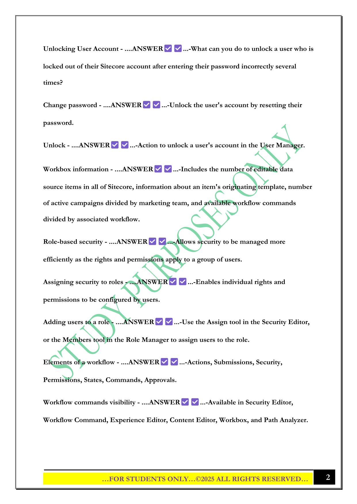 Sitecore 10 .NET Developer Exam 2025 Questions and Answers