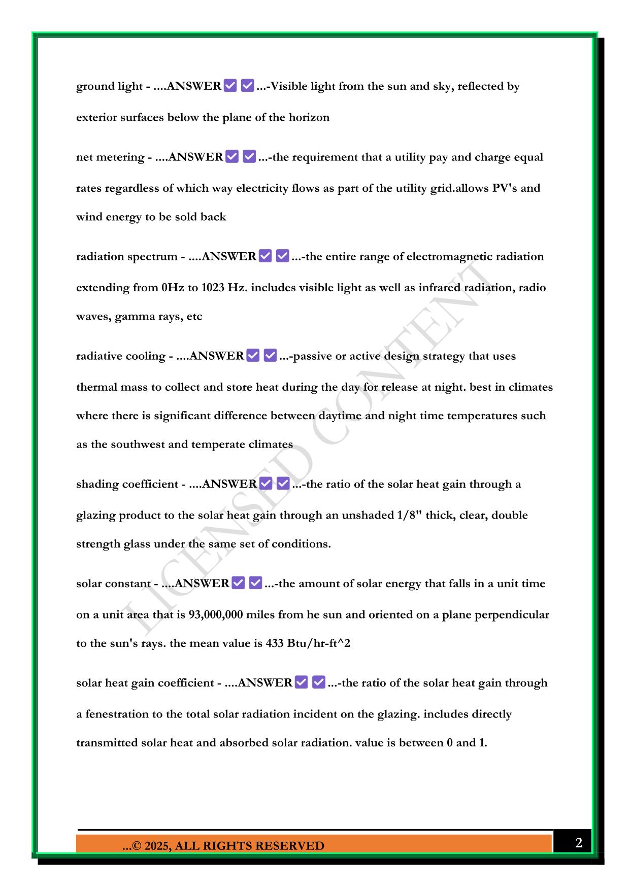 ARE 5.0 PROJECT PLANNING & DESIGN EXAM 2025 QUESTIONS AND ANSWERS