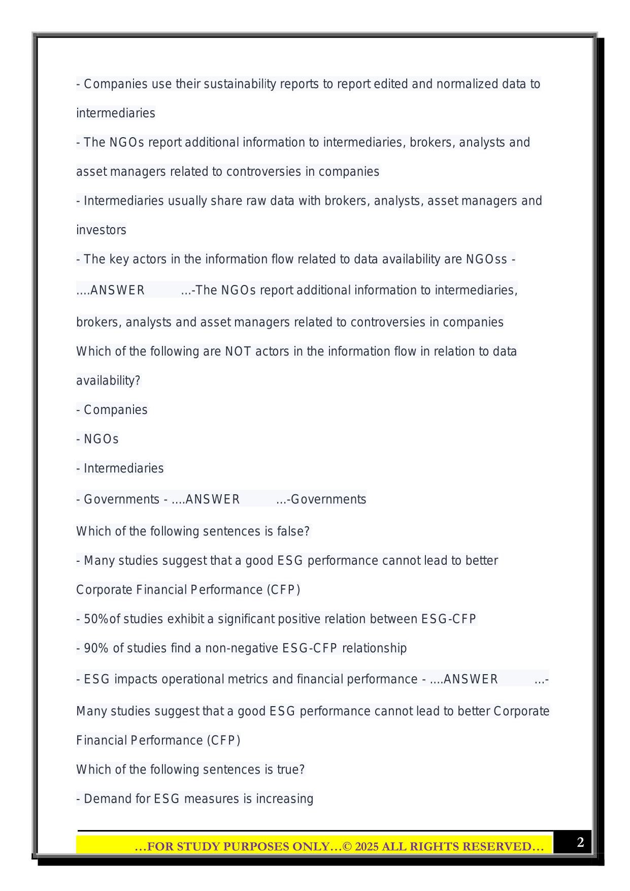 CESGA 3.1 2025 Questions and Answers