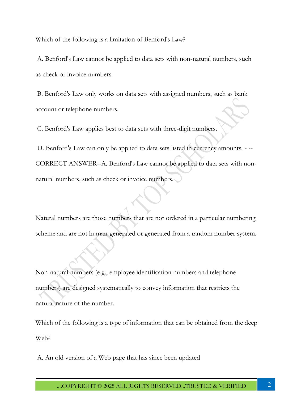 CFE Exam- Investigations 2025 Questions and Answers