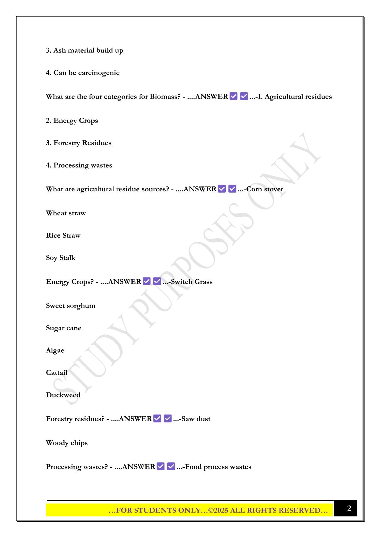 EGEE 439 Exam 2 2025 Questions and Answers