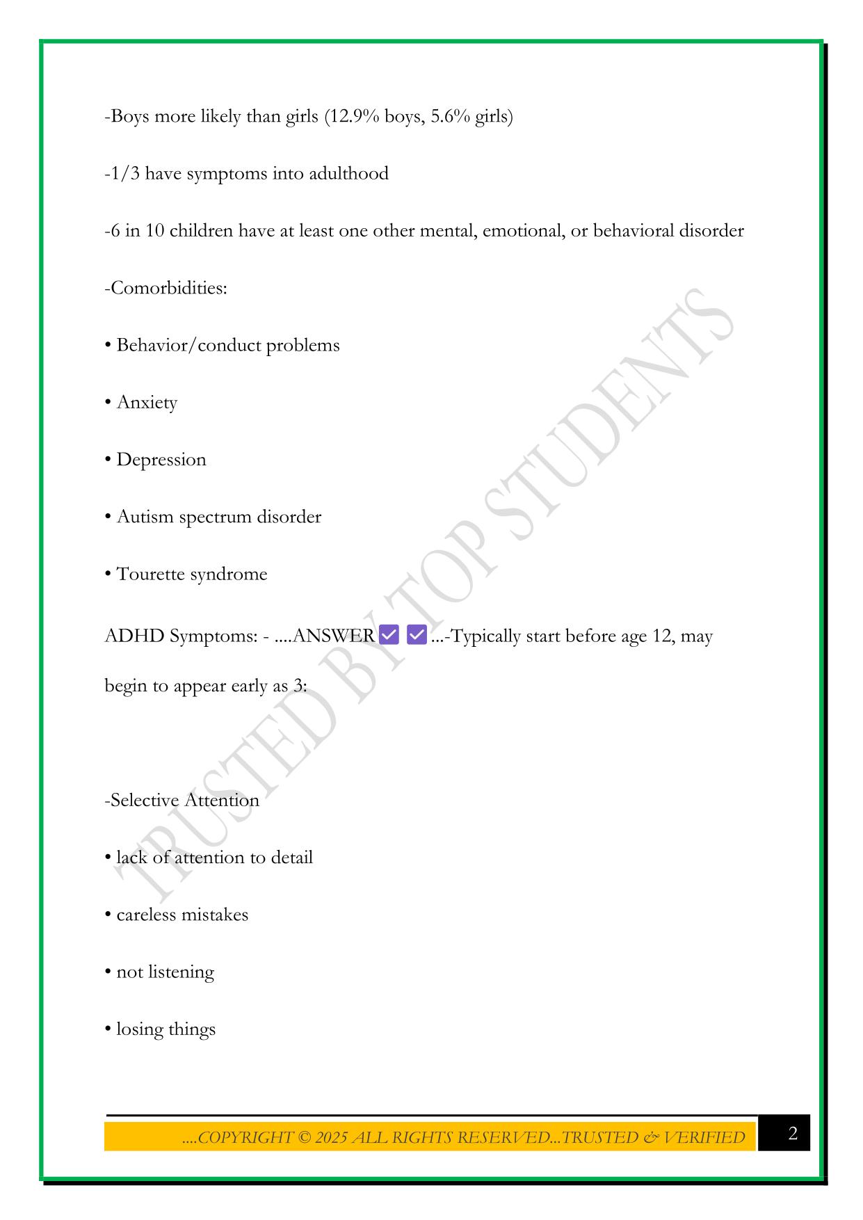 NR546 WEEK 7 TEST YOUR KNOWLEDGE QUIZ 2025 QUESTIONS AND ANSWERS