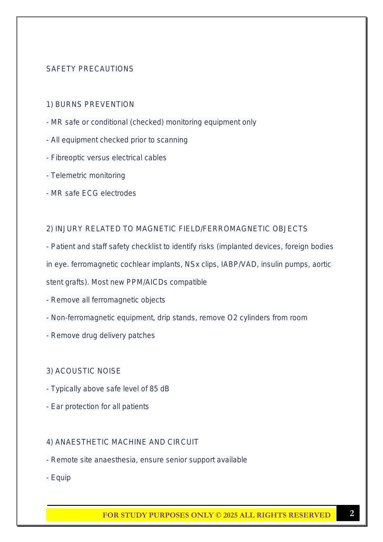 ANZCA Fellowship Equipment and Safety Exam 2025 Questions and Answers