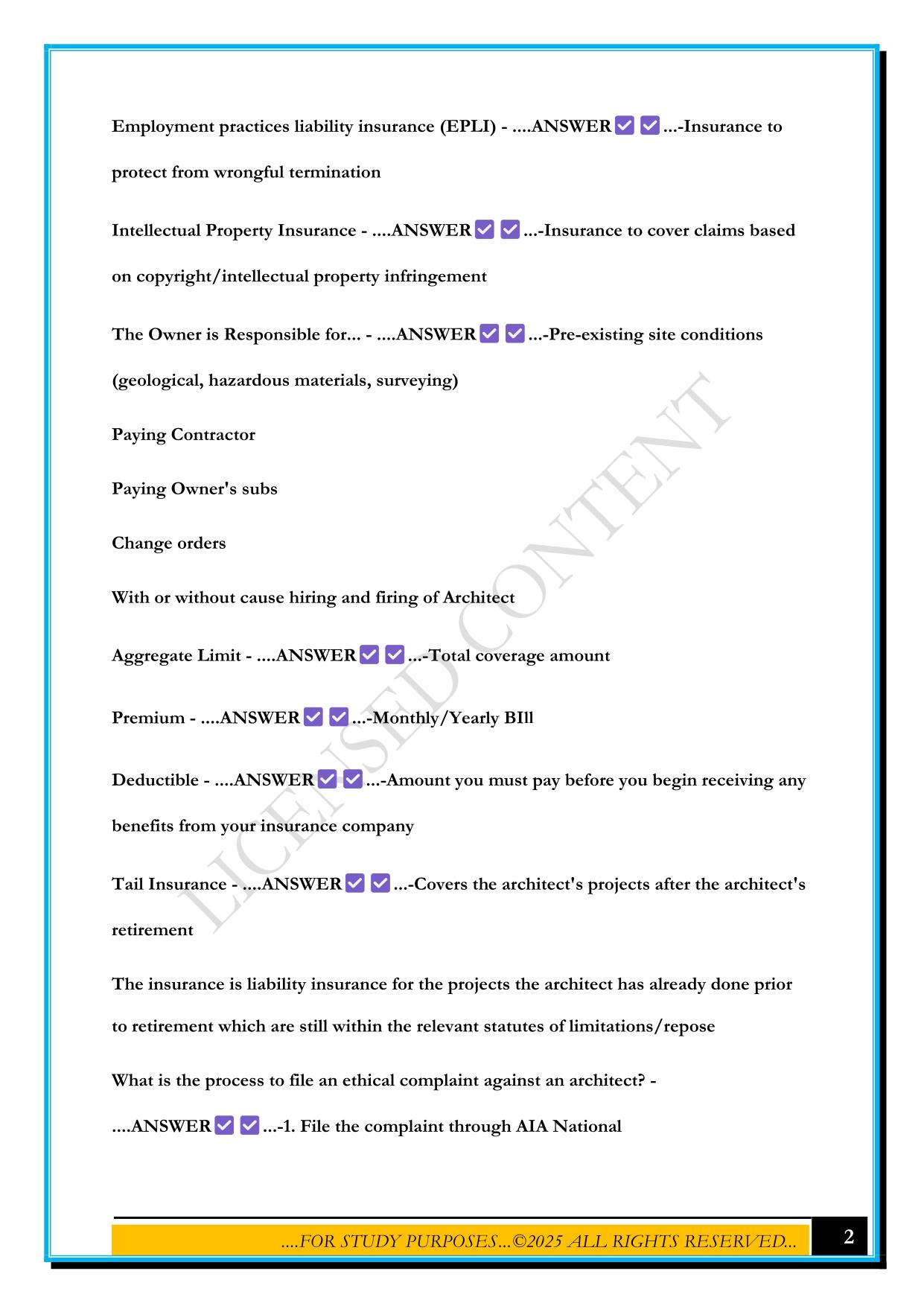 NCARB PCM EXAM 2025 QUESTIONS AND ANSWERS