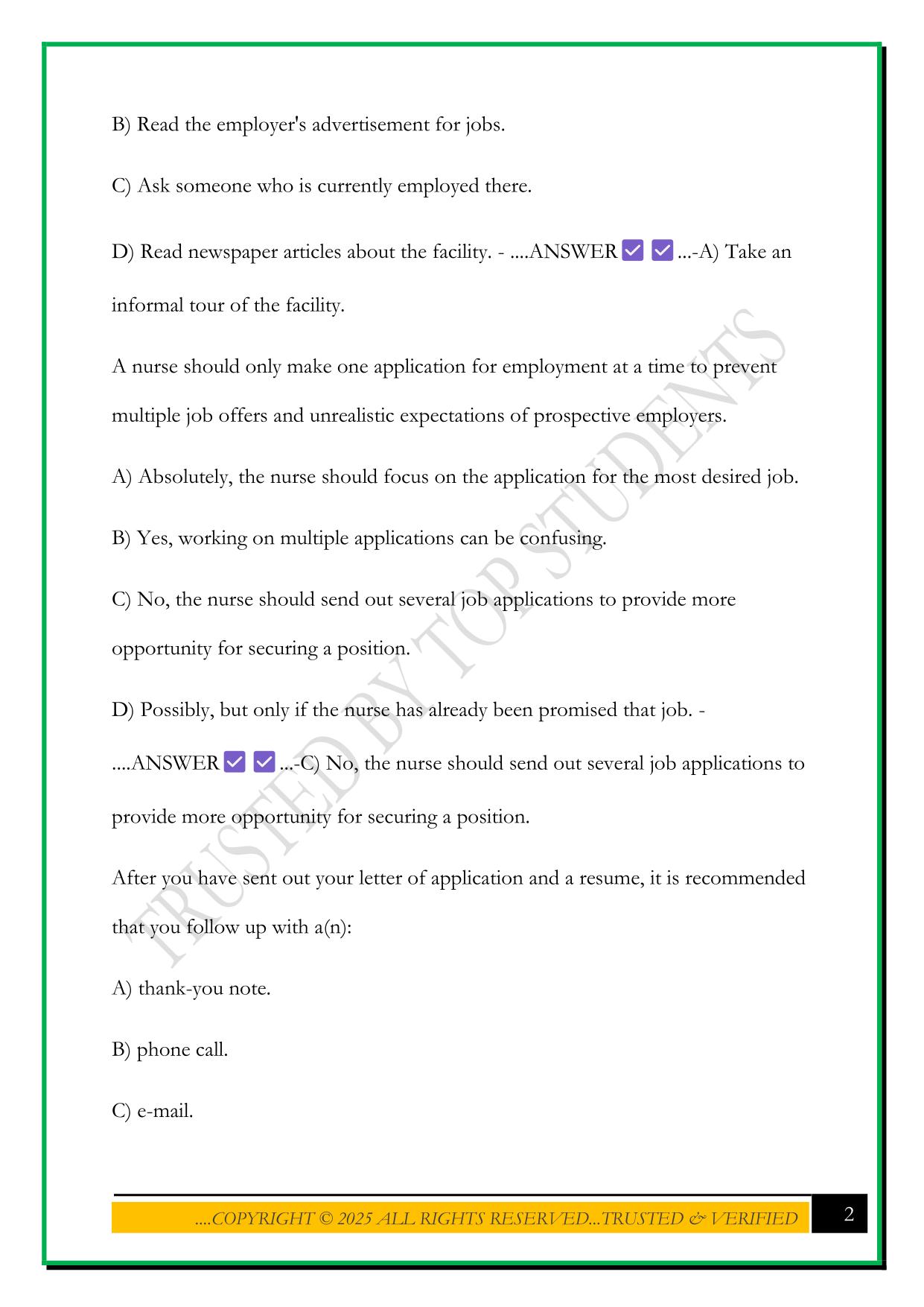 LPN LEADERSHIP & MANAGEMENT EXAM 1 2025 QUESTIONS AND ANSWERS