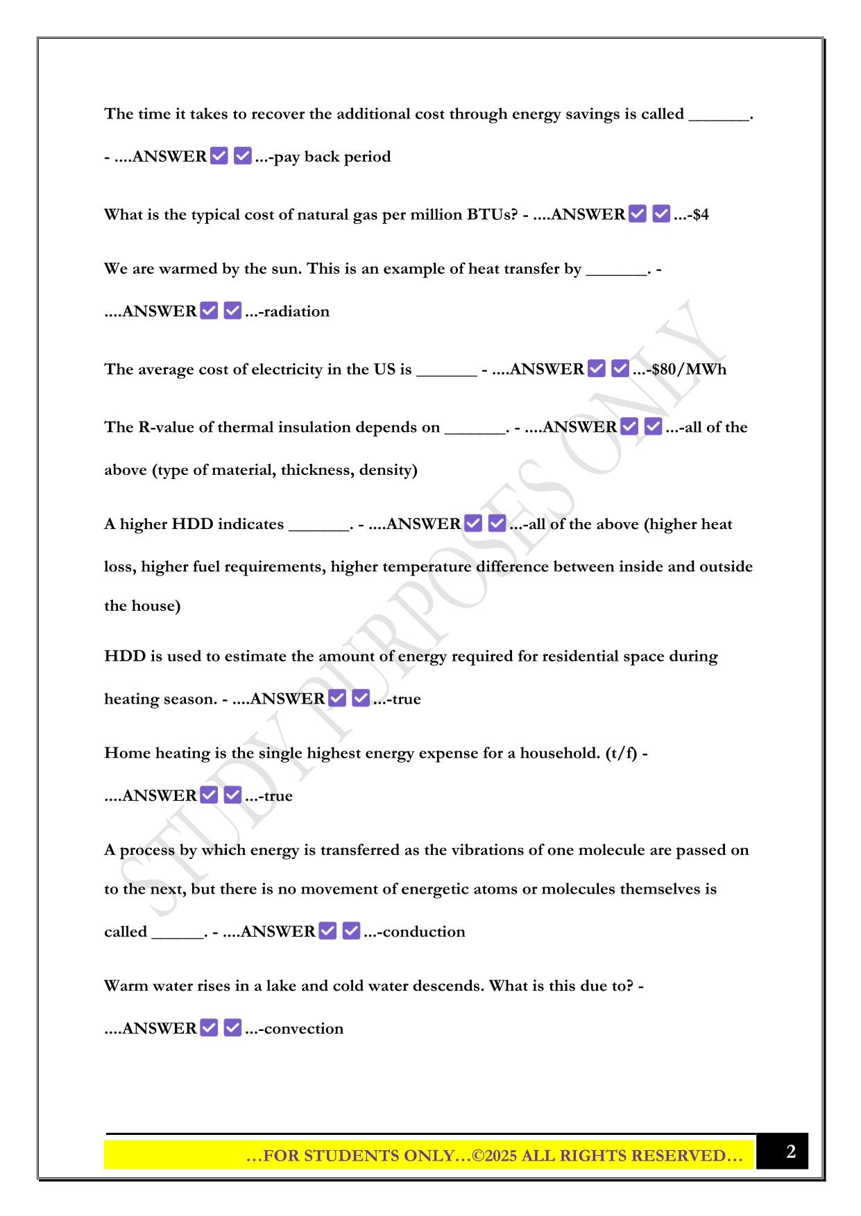 EGEE Exam 3 2025 Questions and Answers