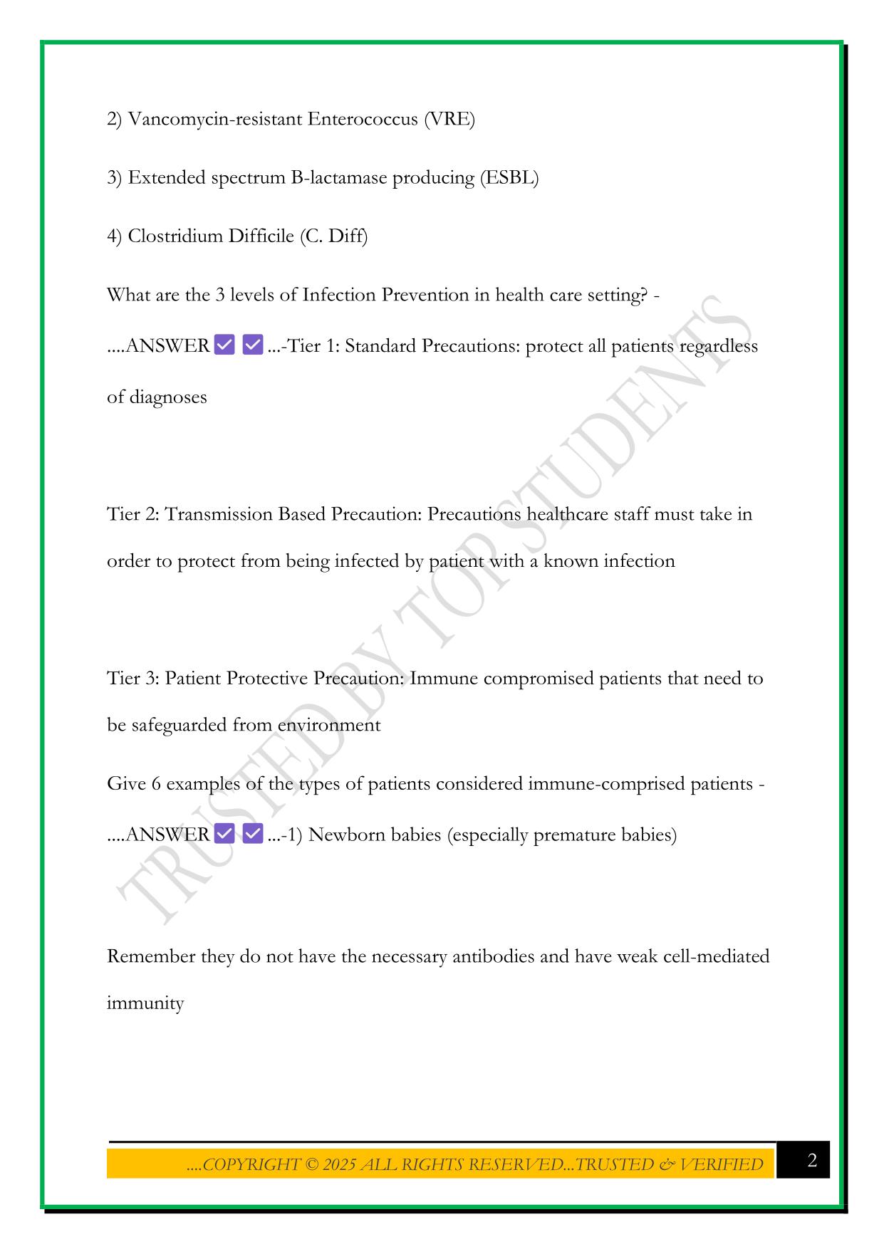 COPE HEALTH SCHOLARS WRITTEN EXAM REVIEW 2025 QUESTIONS AND ANSWERS