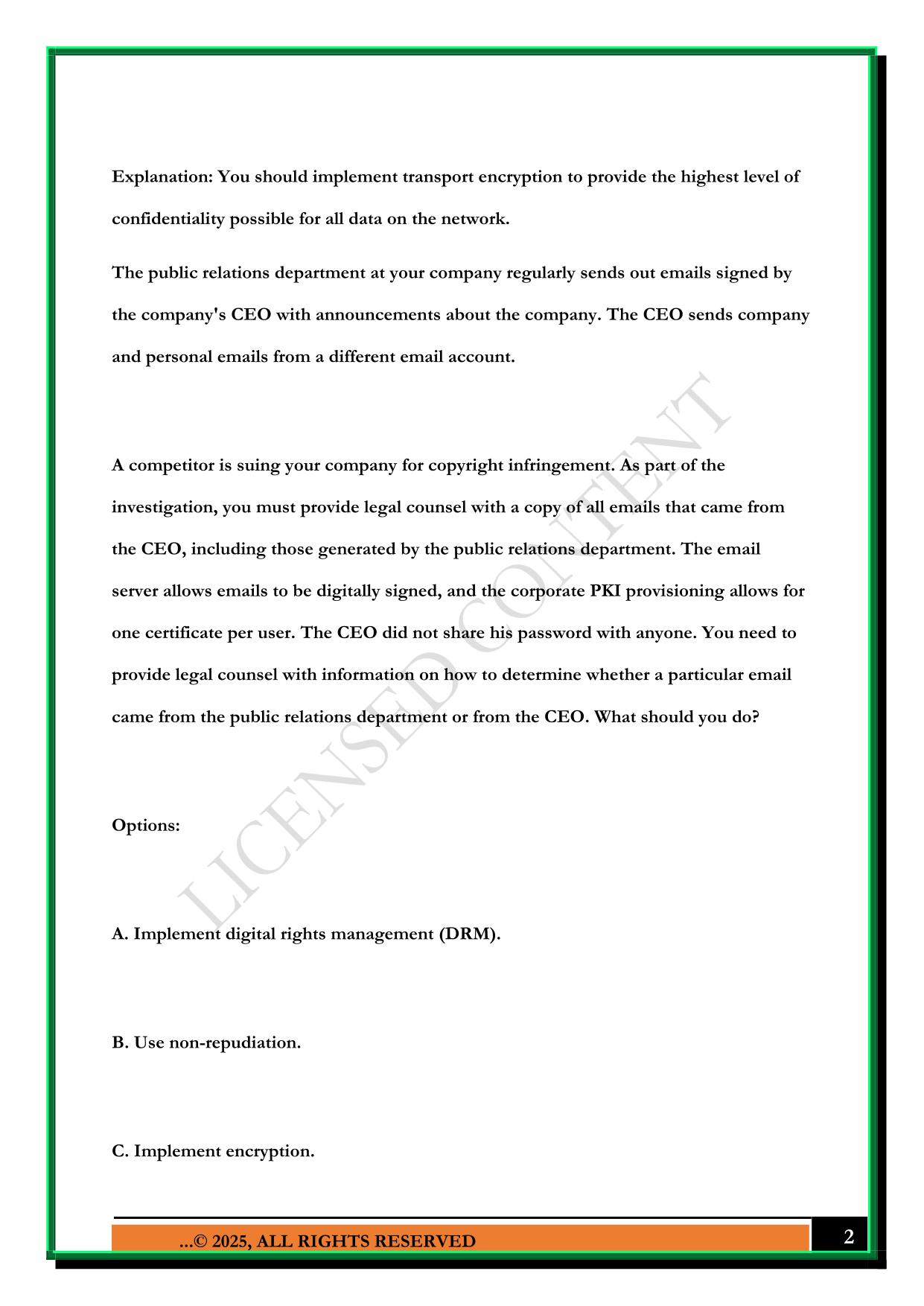 CASP PRACTICE EXAM 3 2025 QUESTIONS AND ANSWERS