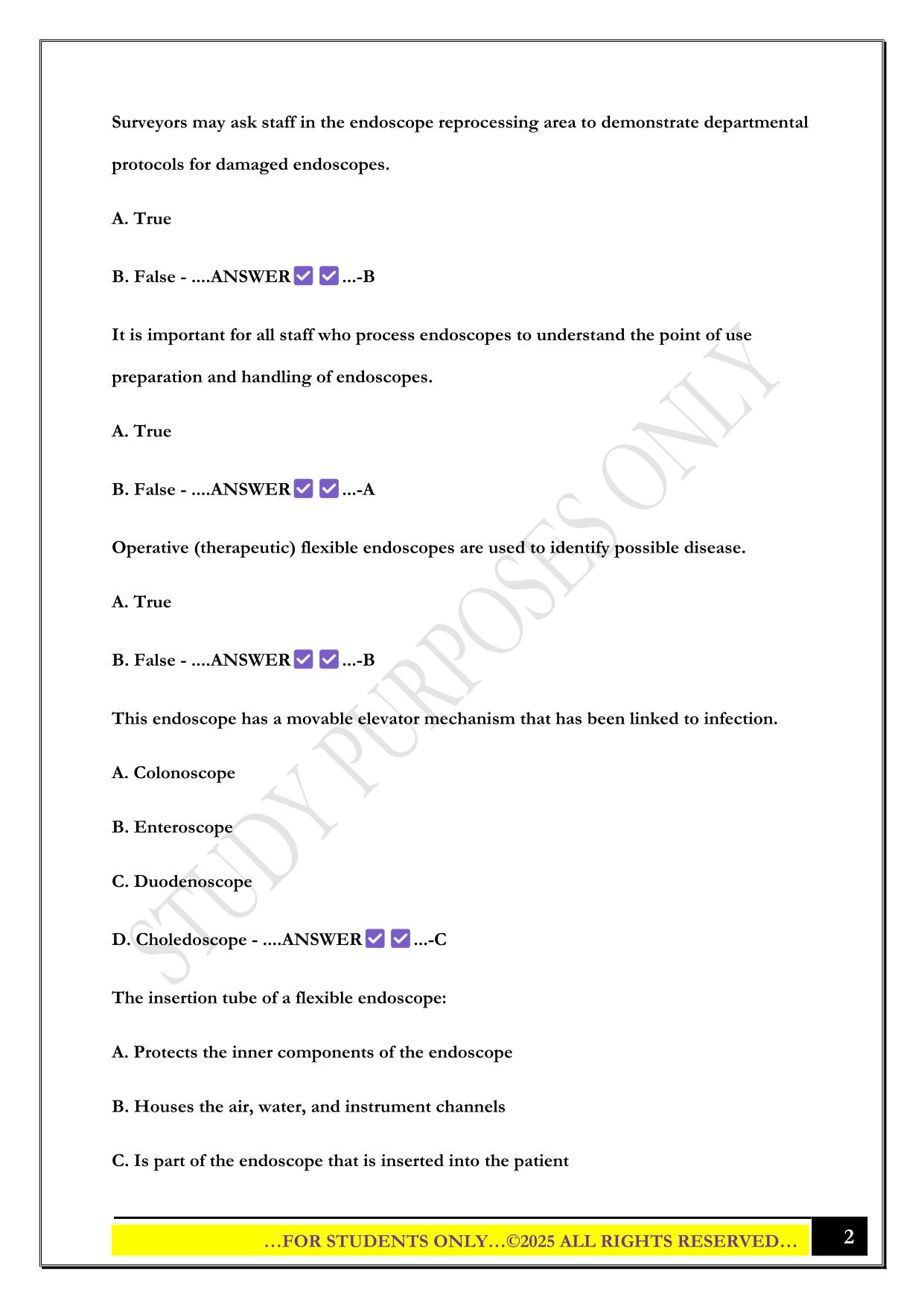IAHCSMM CER Progress Test (Mix of all 4) 2025 Questions and Answers