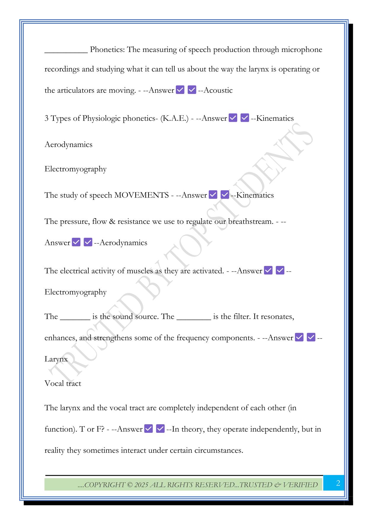 COMD 5070 Exam 1 2025 Questions and Answers