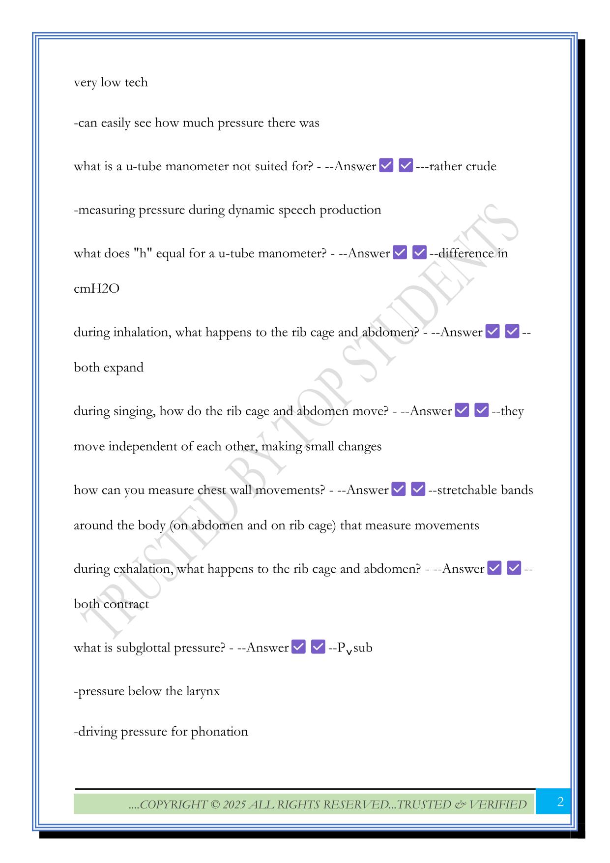 COMD 5070 - Exam 2 2025 Questions and Answers