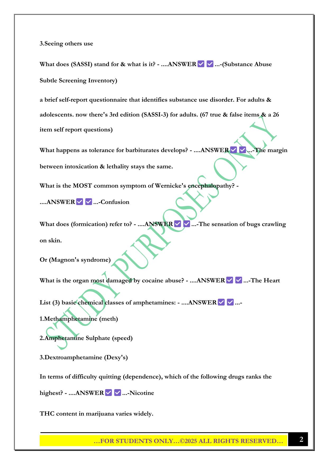 LCDC Test 2025 Questions and Answers