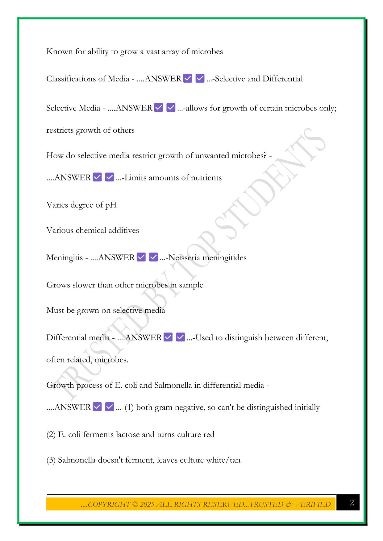 BIOD 171 MODULE 4 EXAM 2025 QUESTIONS AND ANSWERS