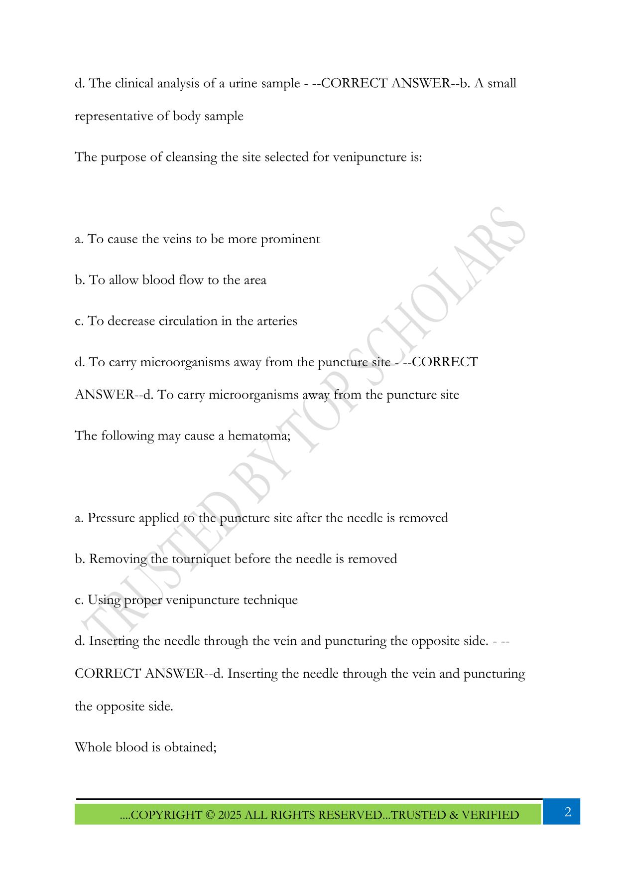 MLPAO Review Exam 2025 Questions and Answers