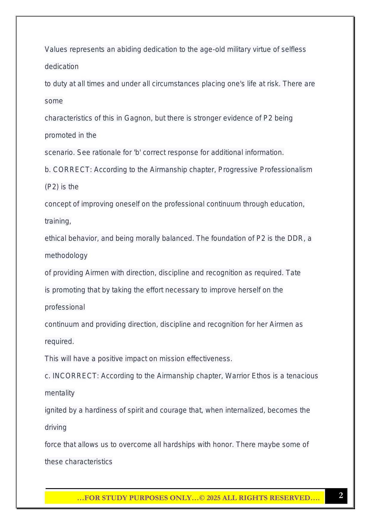 NCOA DL EXAM 2025 QUESTIONS AND ANSWERS