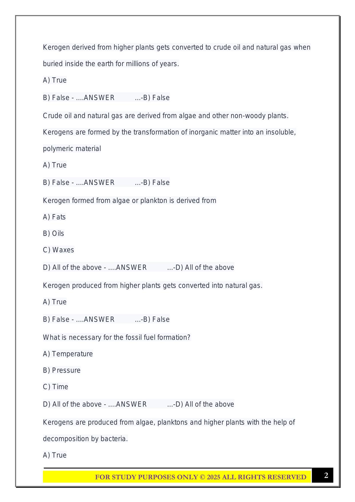 EGEE 101 EXAM 2 2025 QUESTIONS AND ANSWERS