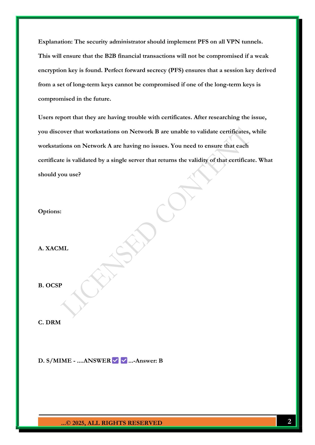 CASP PRACTICE EXAM 2 2025 QUESTIONS AND ANSWERS