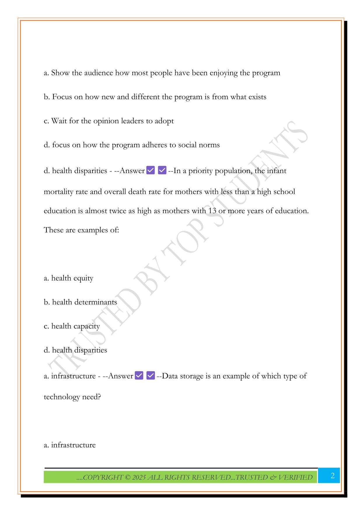 CHES Practice Exam Questions (From 7th edition) 2025 with Answers