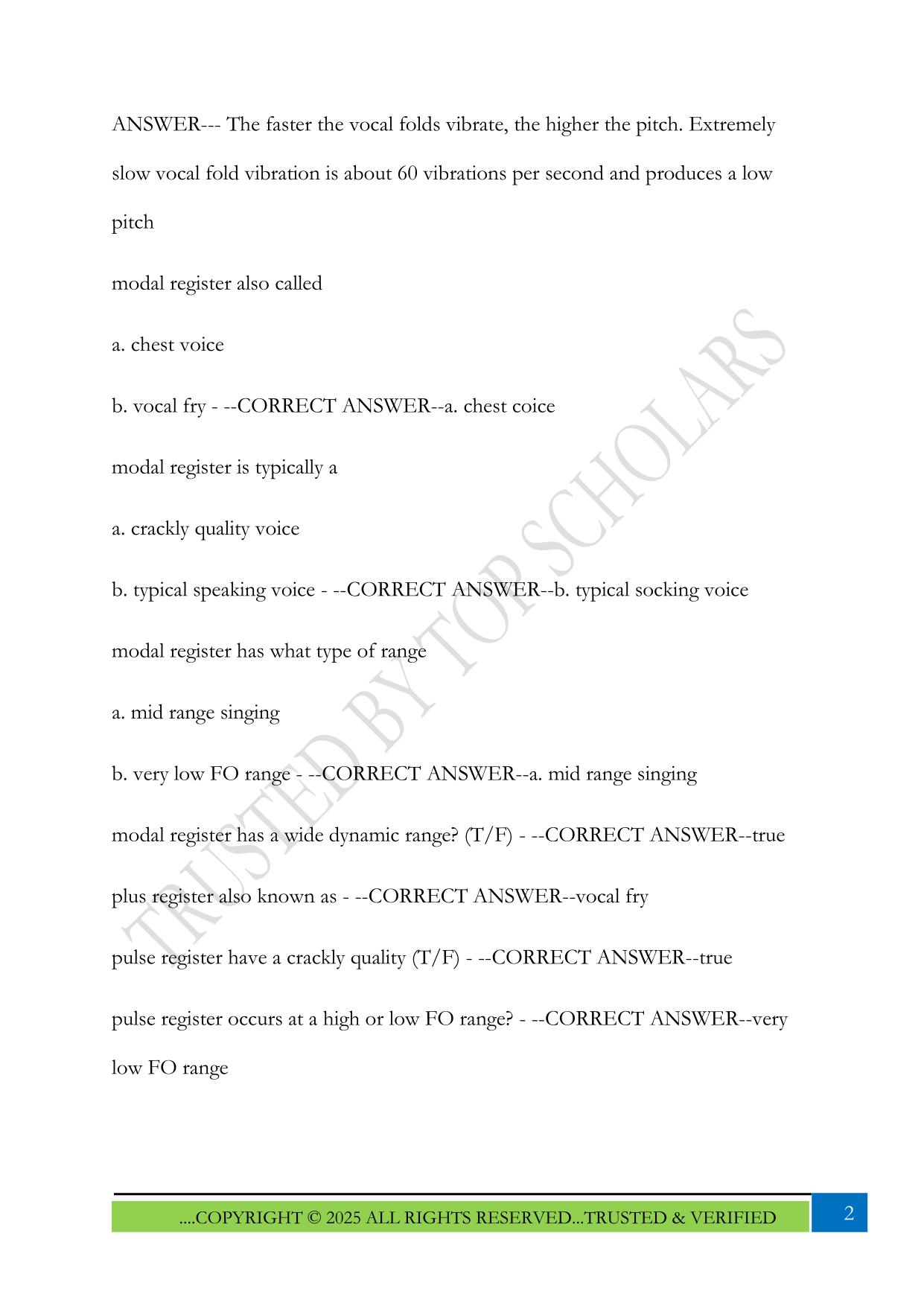 EXAM 2 STUDY GUIED REVIEW. aslp 3030 2025 Questions and Answers