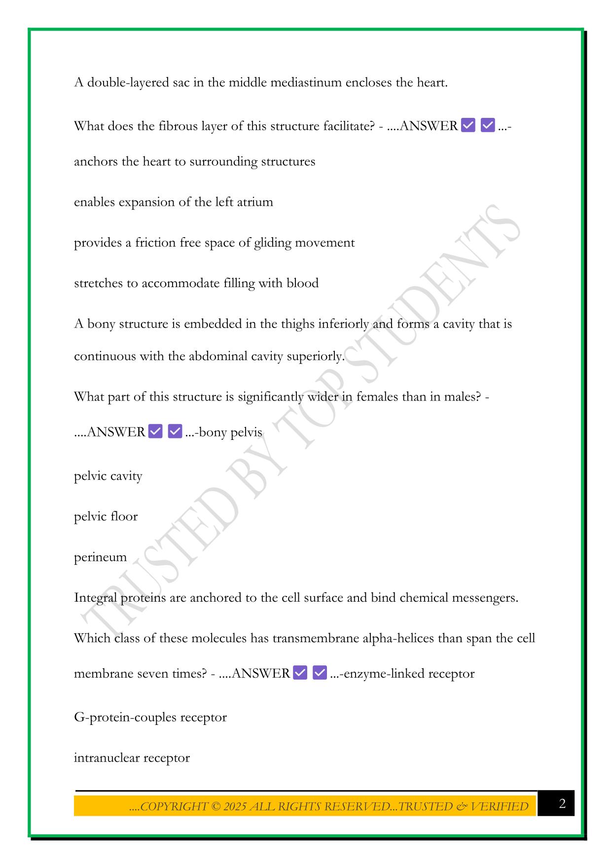 BASELINE EXAM 2025 QUESTIONS WITH ANSWERS