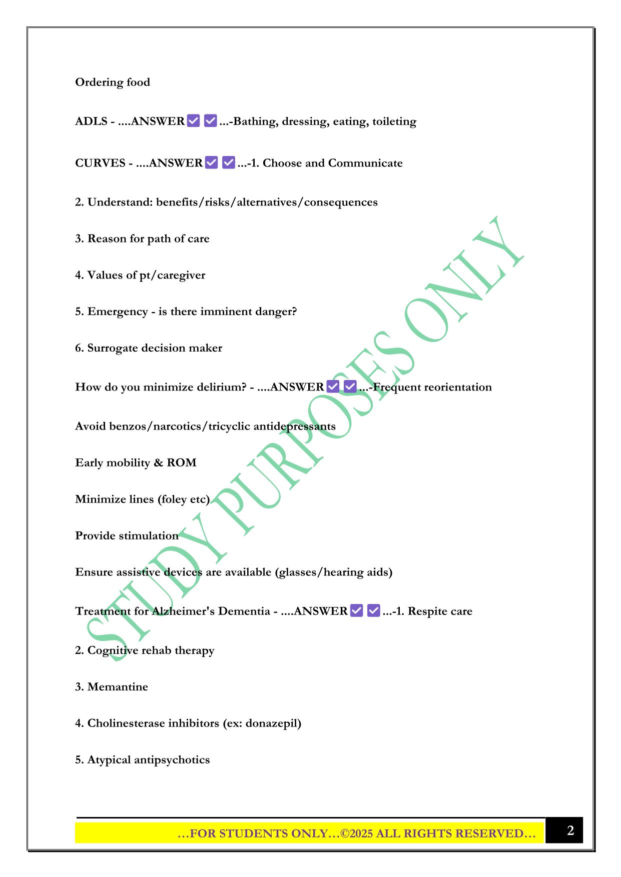 UTA NURS5432 Mod 5 Exam 2025 Questions and Answers