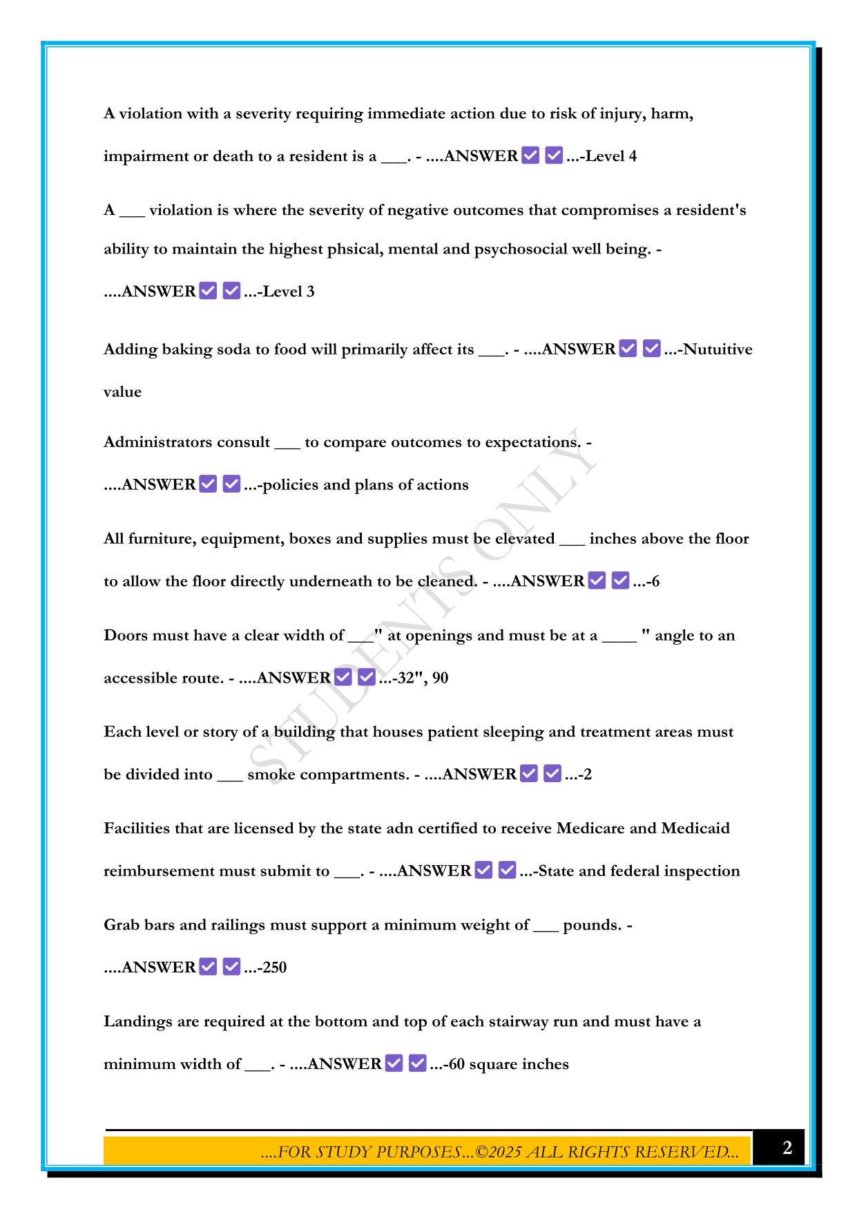 NAB EXAM STUDY STAN MUCINIC 2025 QUESTIONS AND ANSWERS