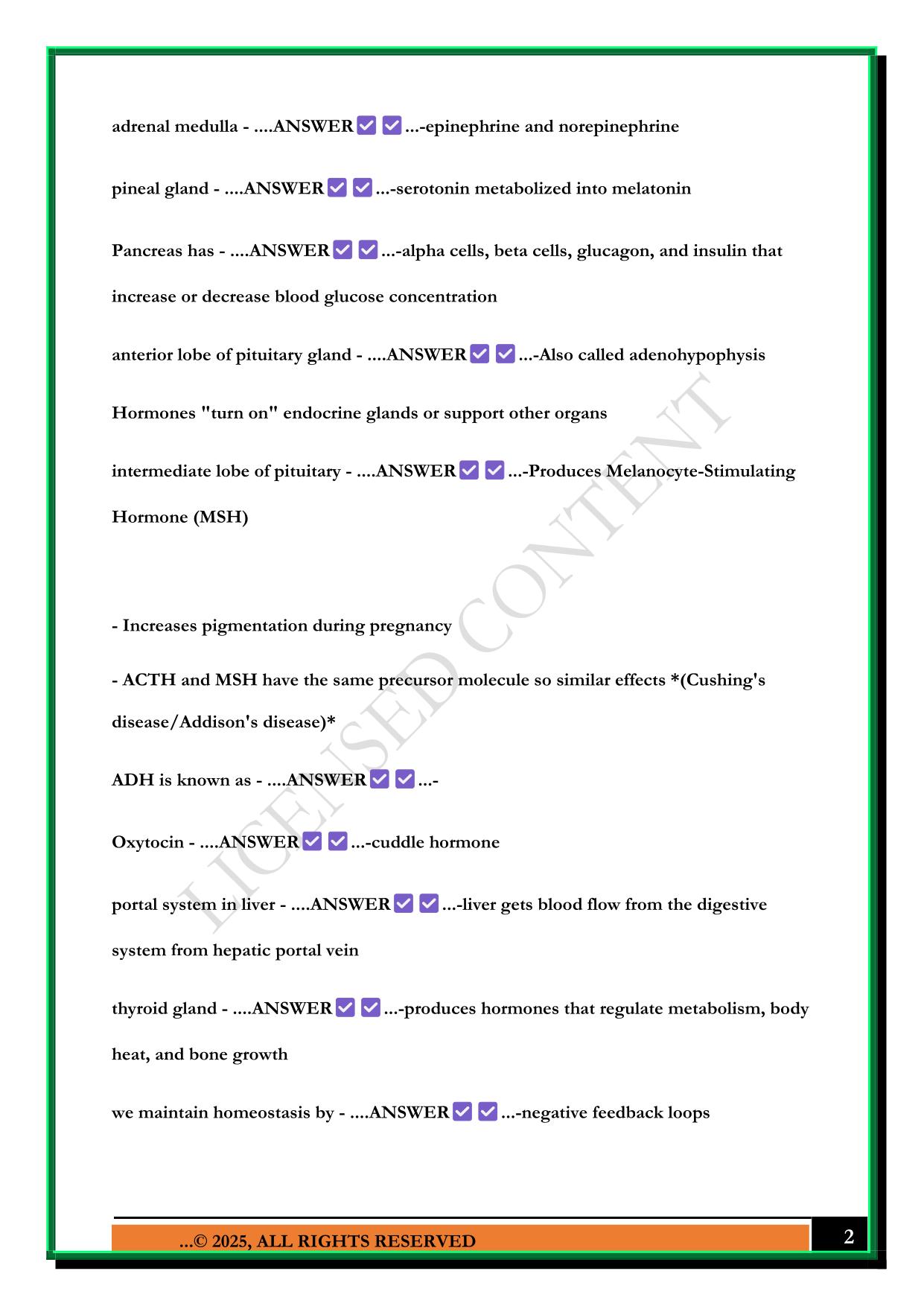 IUPUI YARD ANATOMY FINAL EXAM 2025 QUESTIONS AND ANSWERS