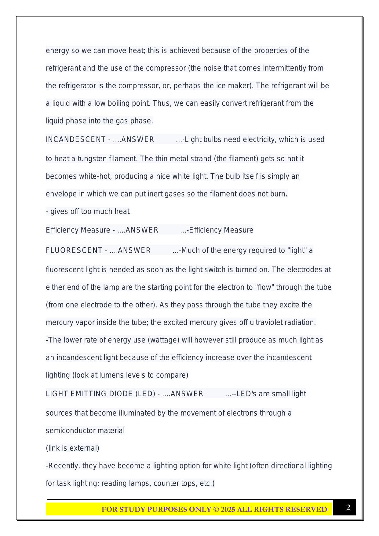 EGEE 101- Exam 1 2025 Questions and Answers