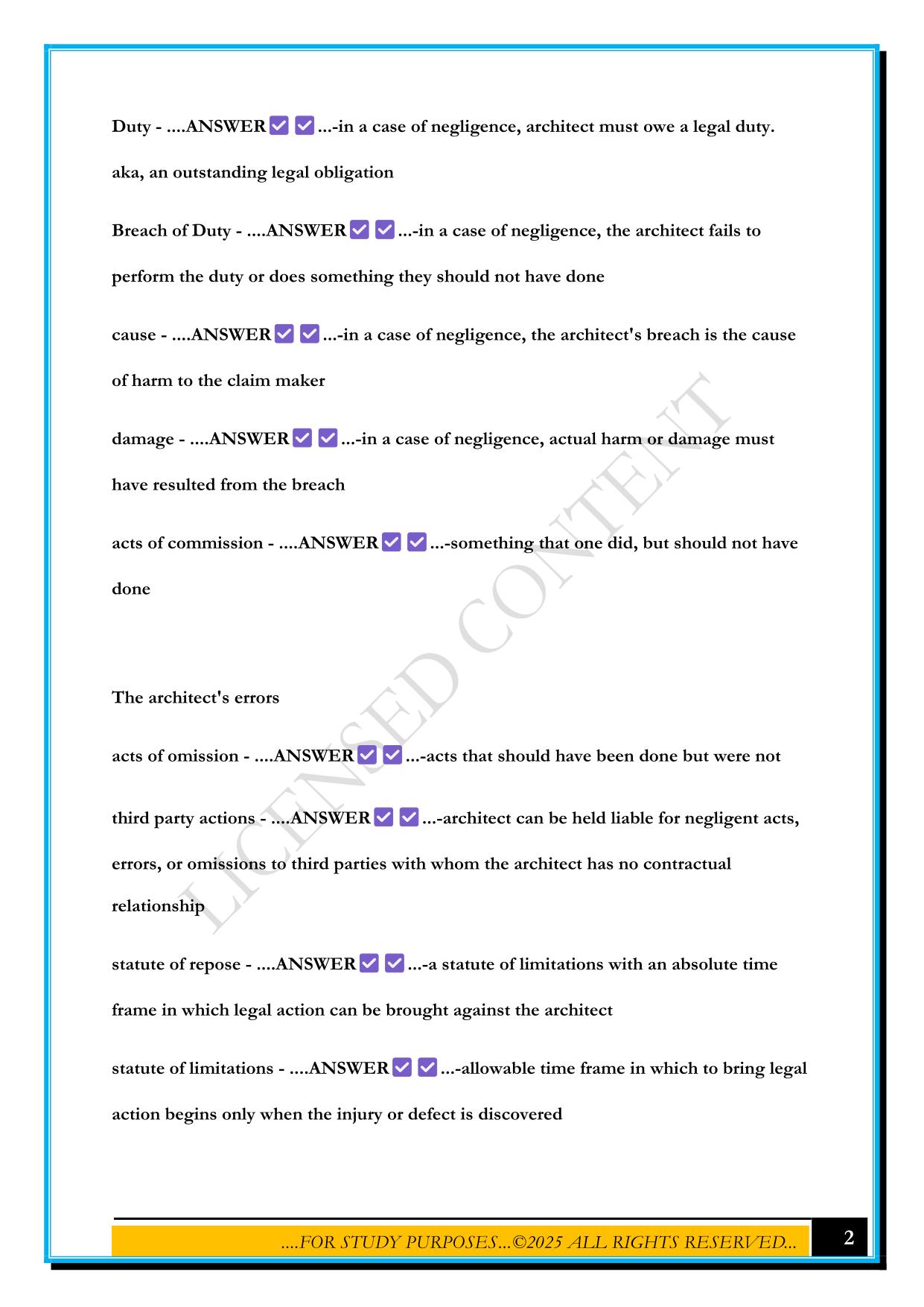 ARE 5.0 - PRACTICE MANAGEMENT EXAM 2025 QUESTIONS AND ANSWERS