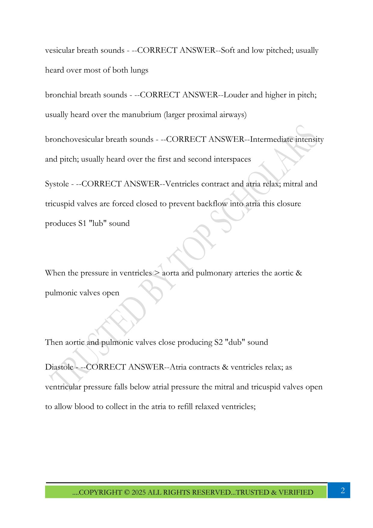 NUR 634 Test 2 2025 Questions and Answers