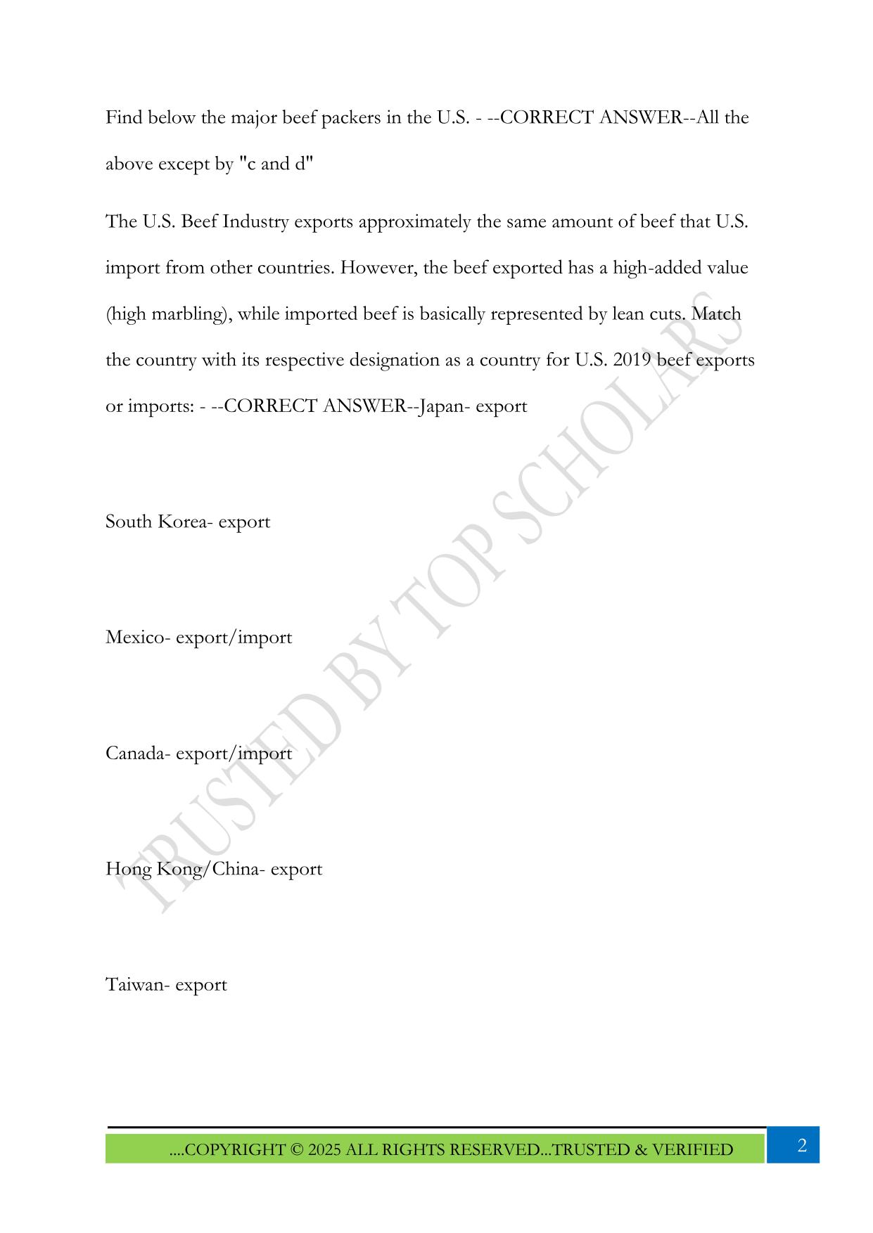 ANSC 4405 Exam 2025 Questions and Answers