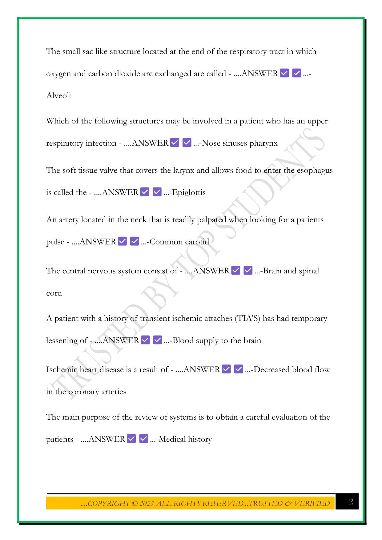 DAANCE MODULES 1-4 EXAM 2025 QUESTIONS AND ANSWERS