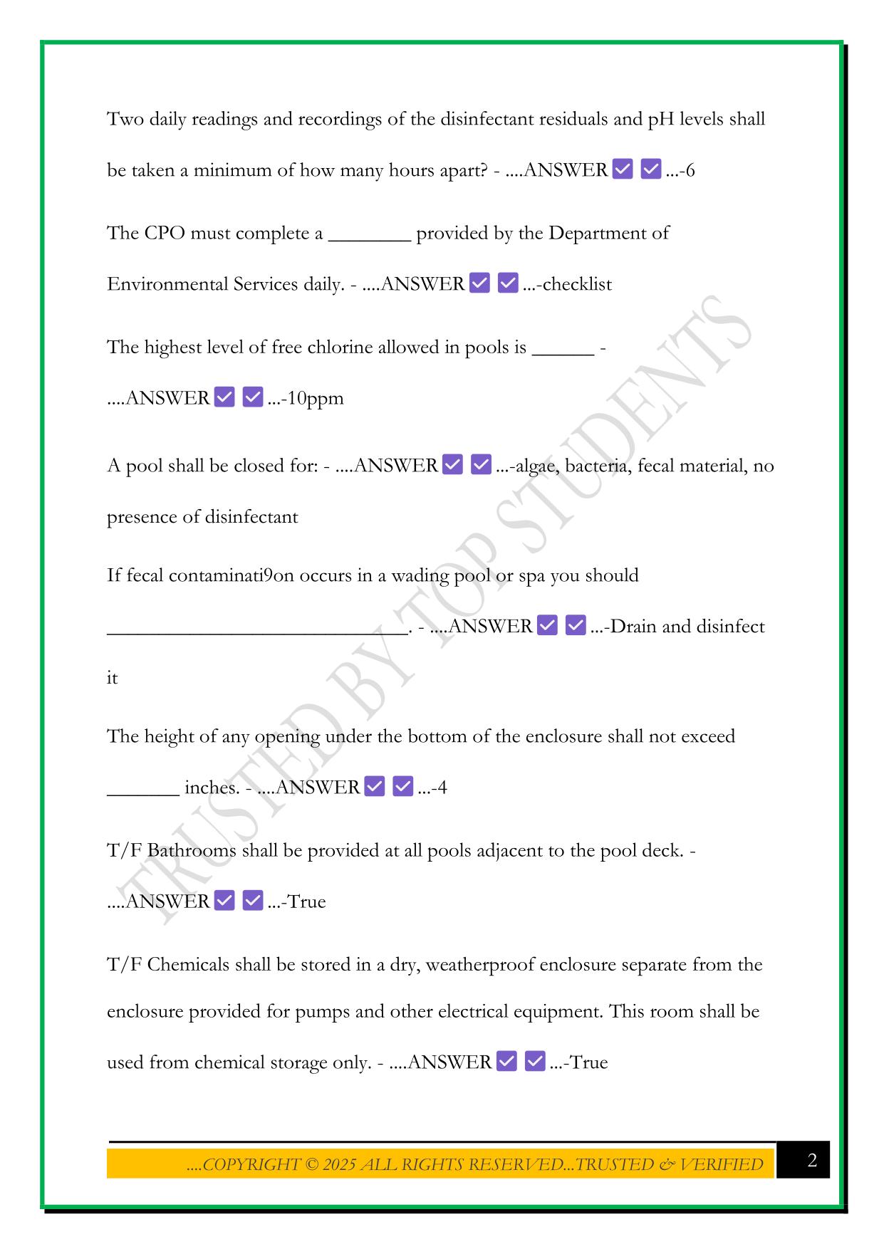 CPO PRACTICE TEST 2025 QUESTIONS AND ANSWERS