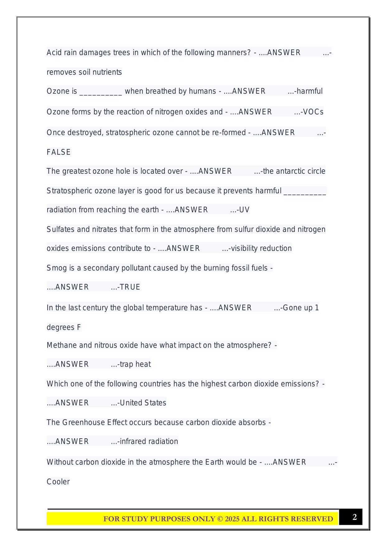 EGEE Exam 2 2025 Questions and Answers
