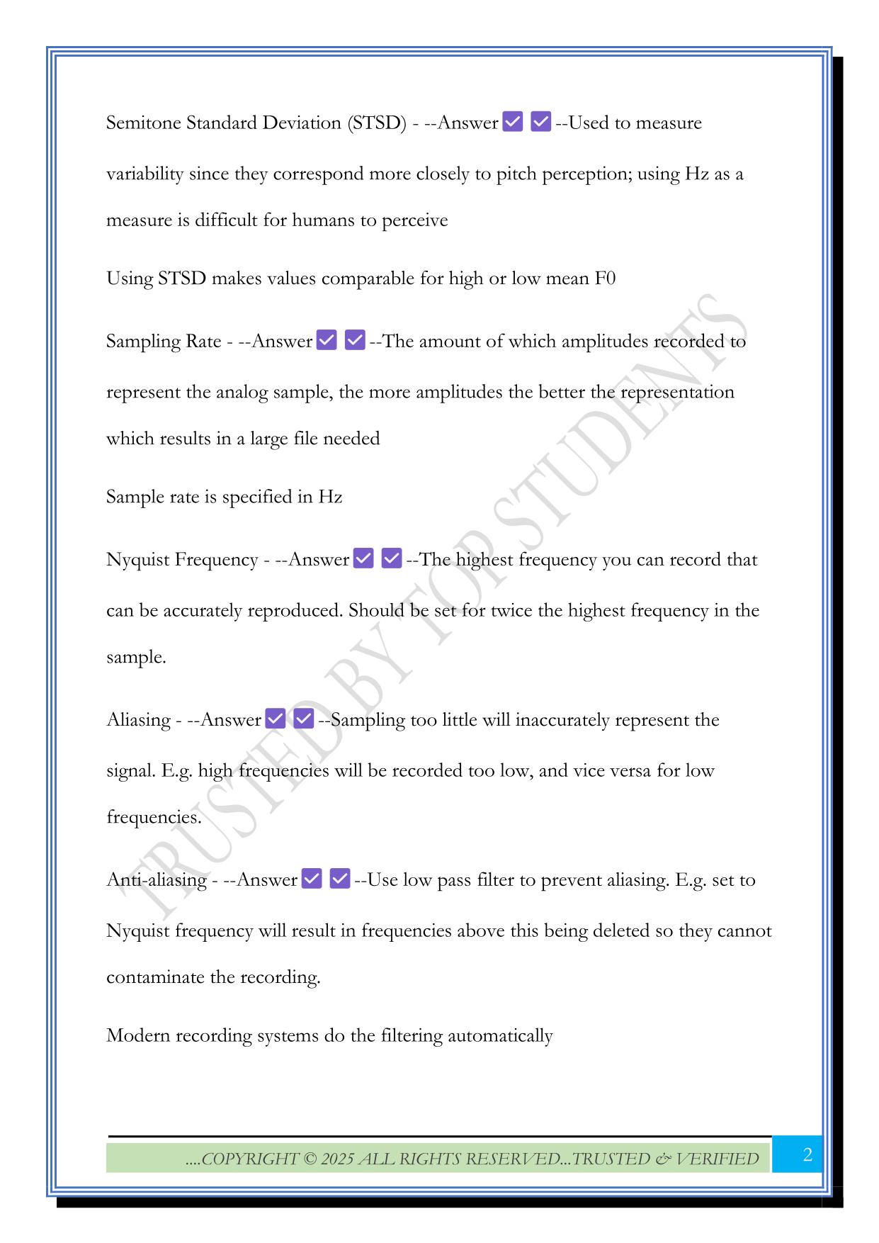 COMD 5070 - Exam 3 2025 Questions and Answers