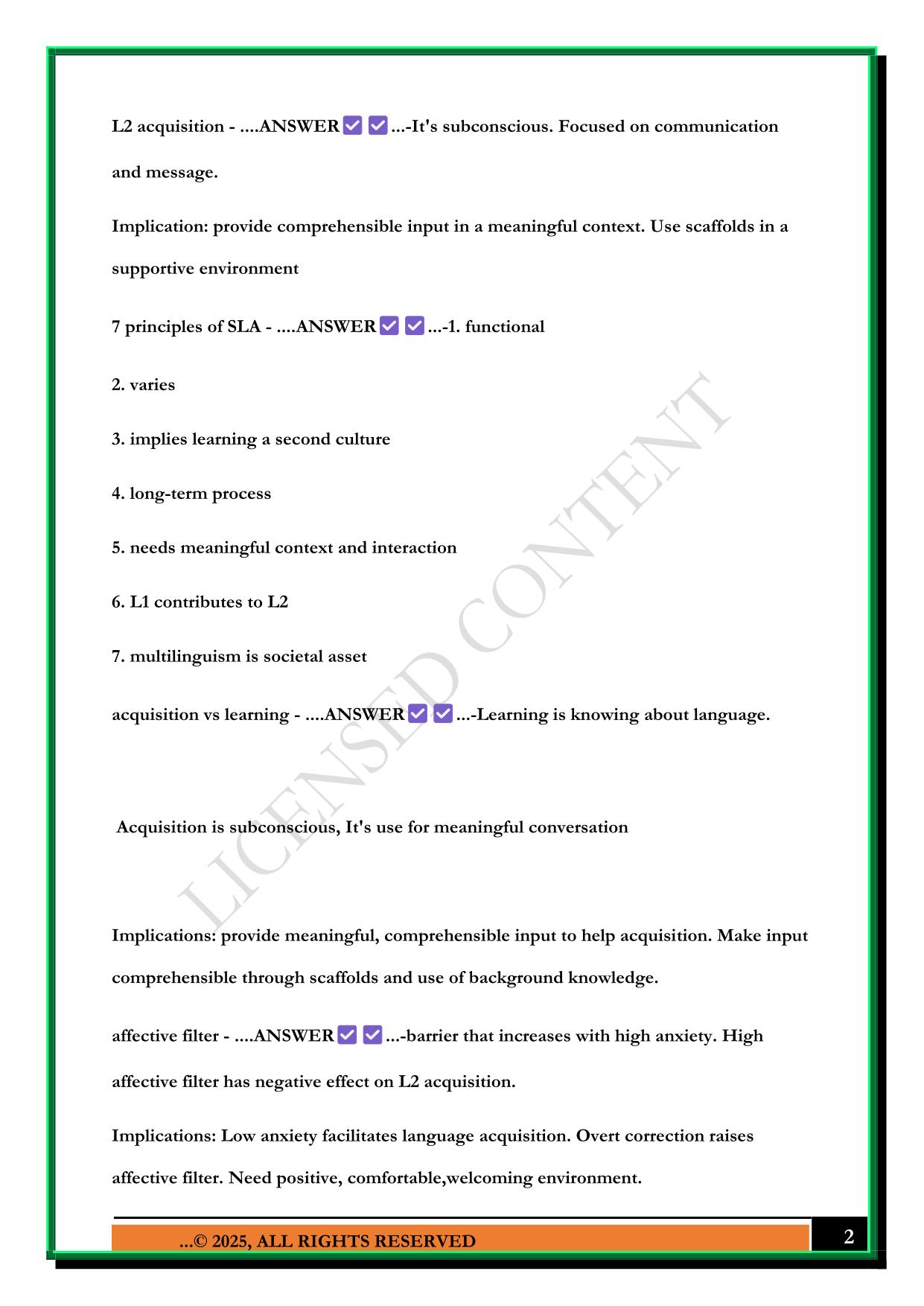 NBPTS ENL ASSESSMENT 2025 QUESTIONS AND ANSWERS
