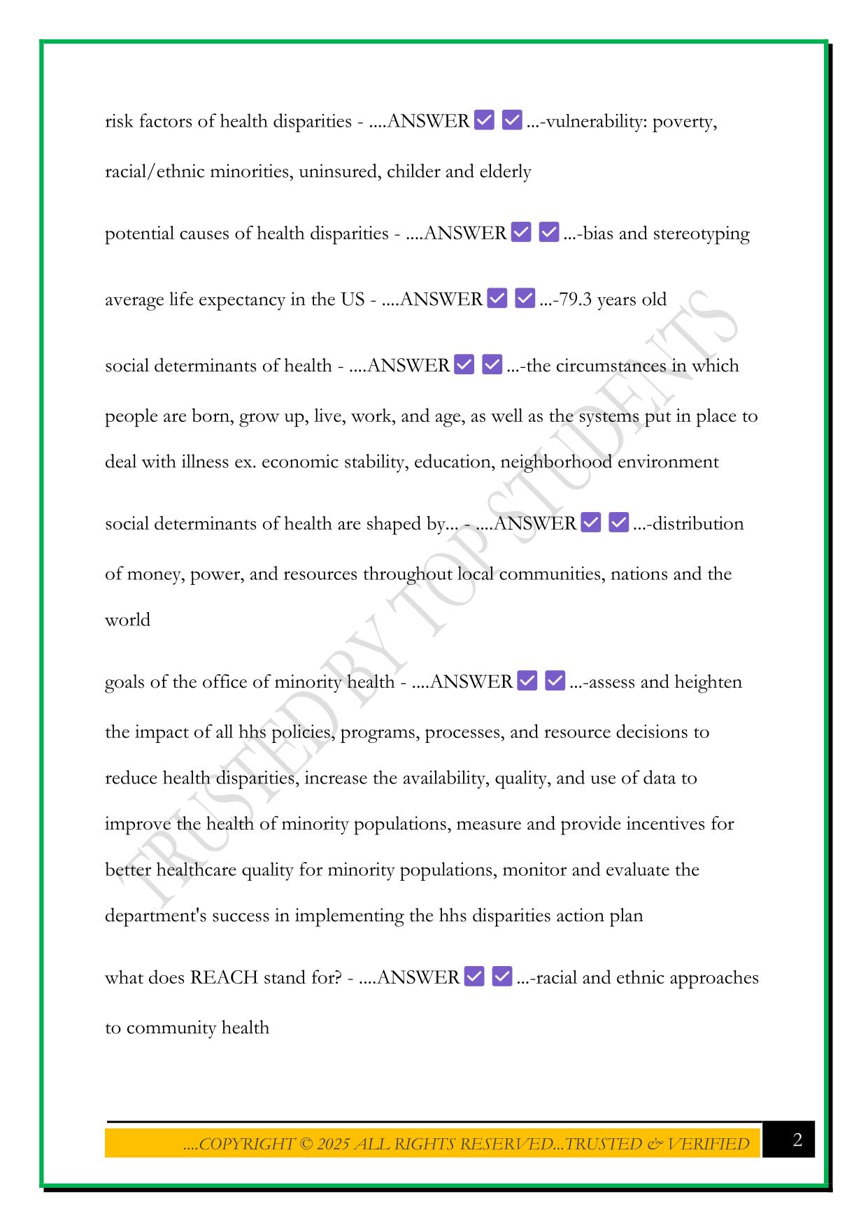 B234 EXAM 1 2025 QUESTIONS AND ANSWERS