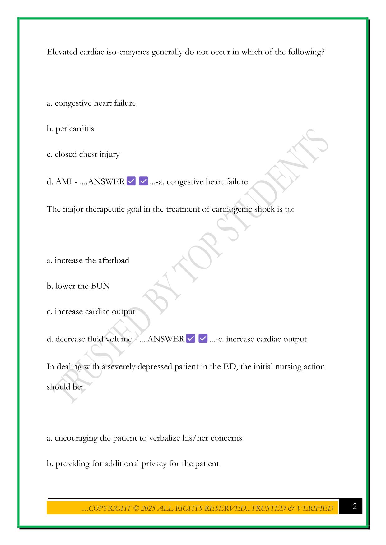 ENO - POST BKAT EXAM 2025 QUESTIONS AND ANSWERS