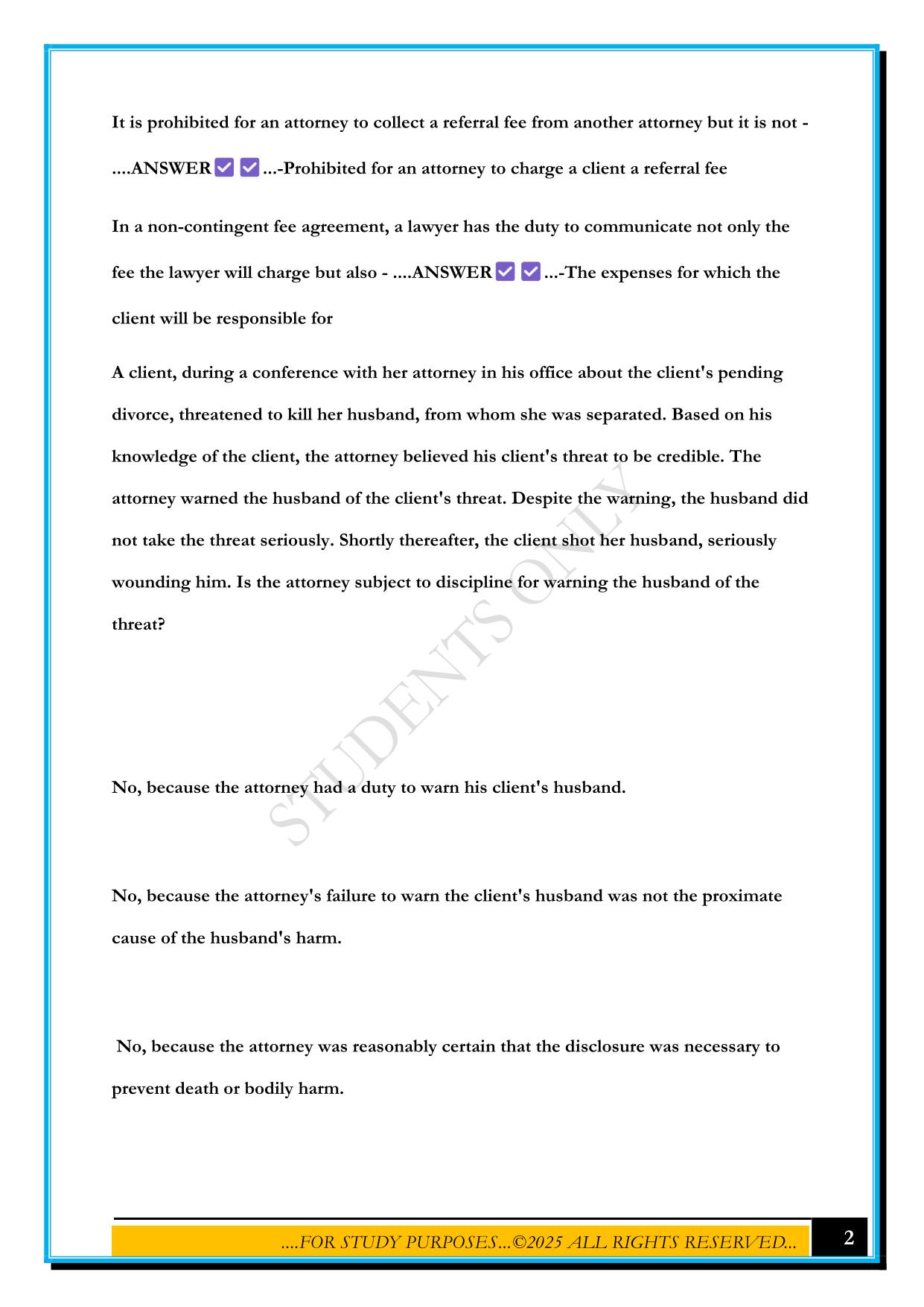 MPRE THEMIS EXAM 2025 QUESTIONS AND ANSWERS