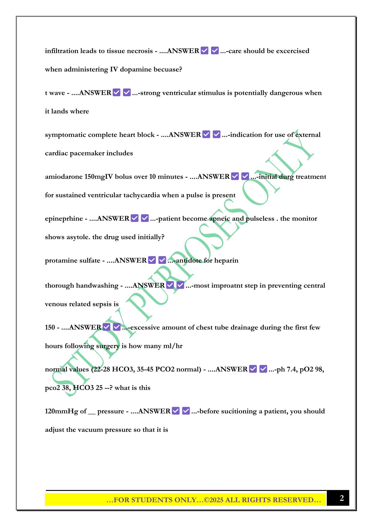 ICU BKAT EXAM 2025 QUESTIONS AND ANSWERS