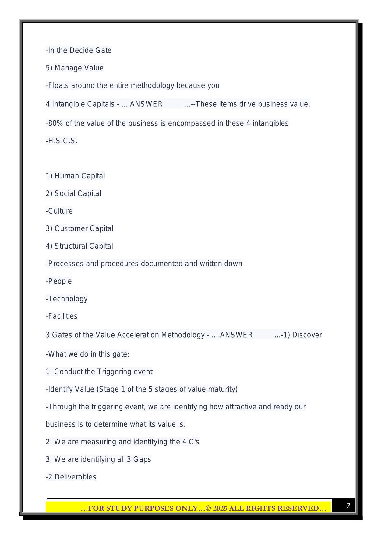 CEPA Terms Exam 2025 Questions and Answers