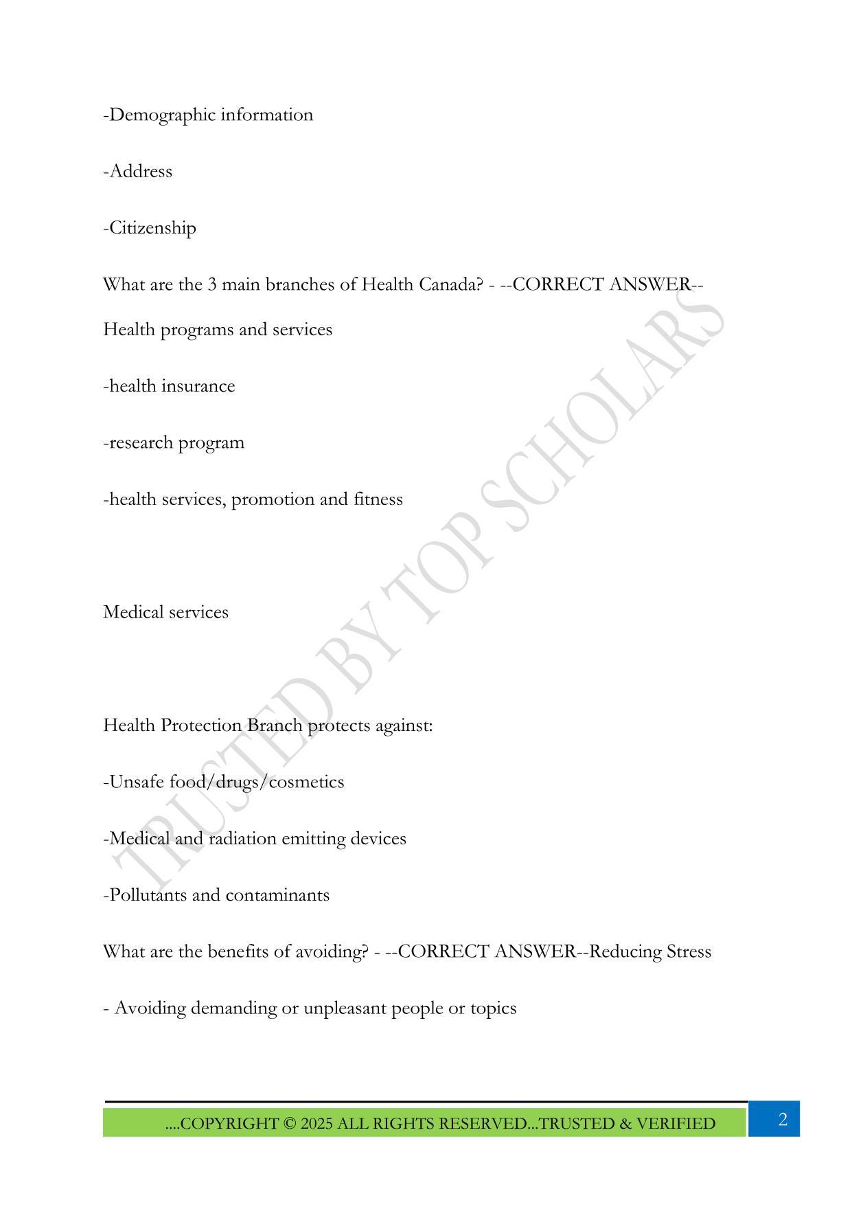 CSMLS MLA Study Set 2025 Questions and Answers
