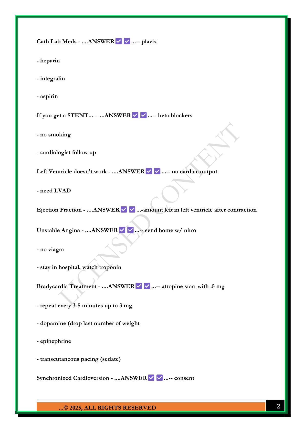 NR 341 - EXAM 2 - CAS REVIEW 2025 QUESTIONS AND ANSWERS