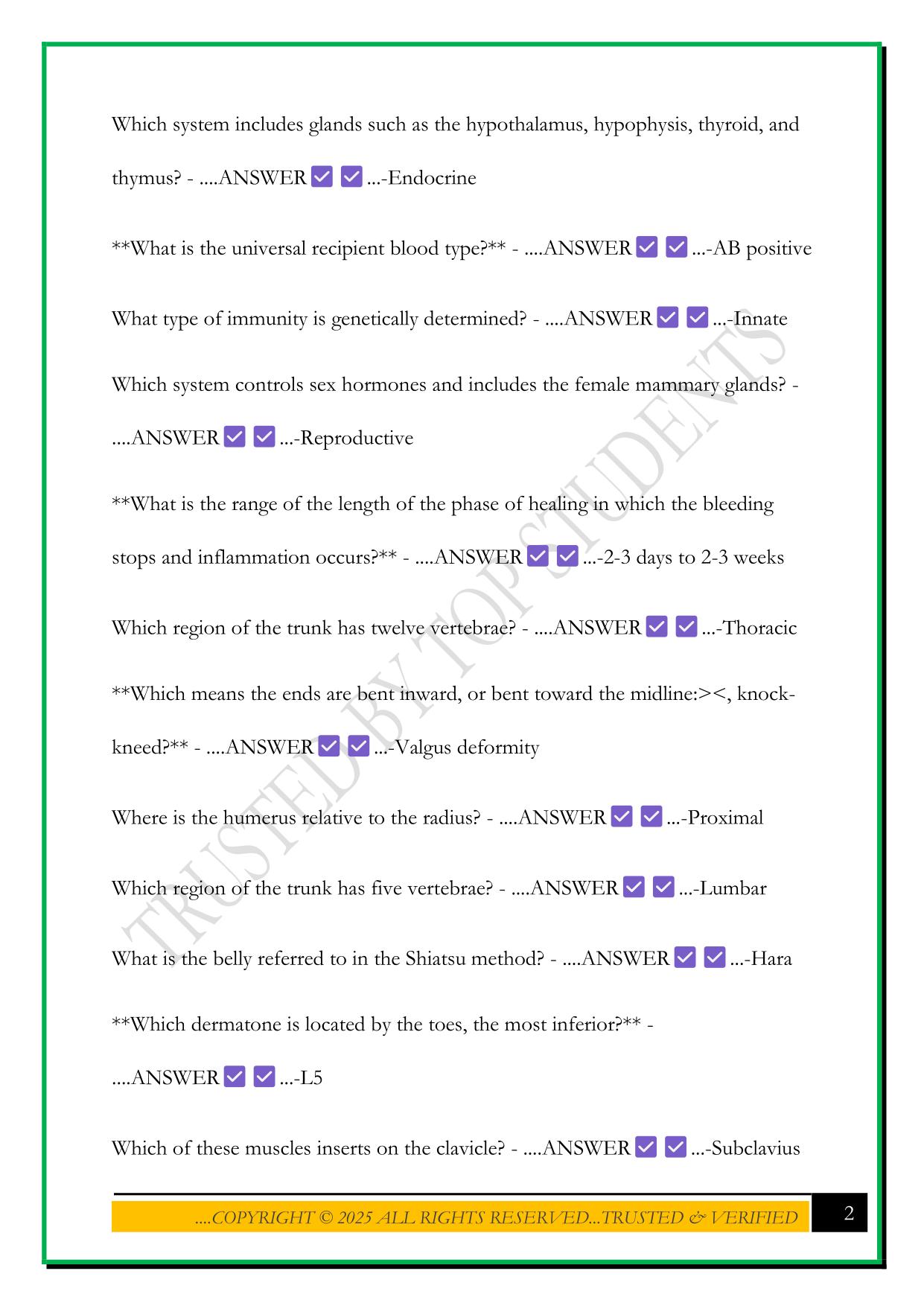 MBLEX PRACTICE EXAM 2025 QUESTIONS AND ANSWERS