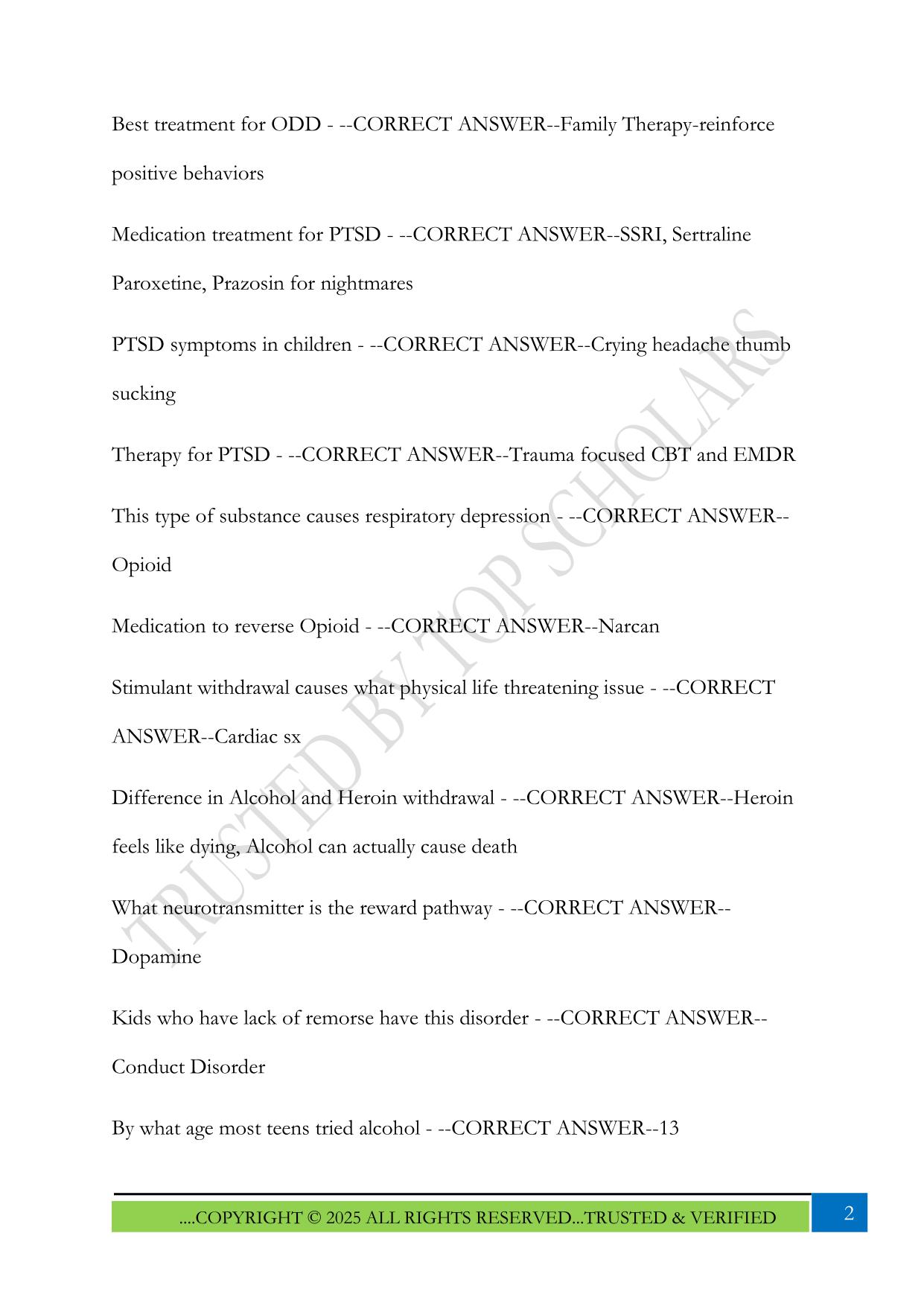 Maryville NURS 663 Exam 3 Megadeck Revised 2025 Questions and Answers