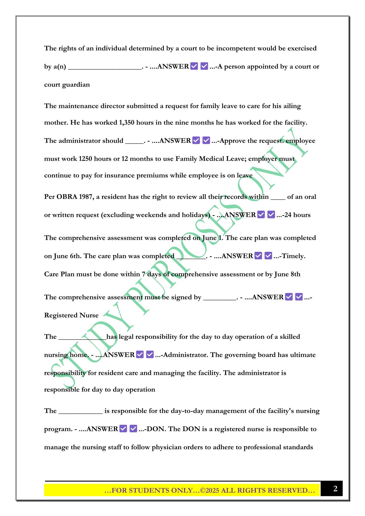 Montana Administrator Test 2025 Questions and Answers